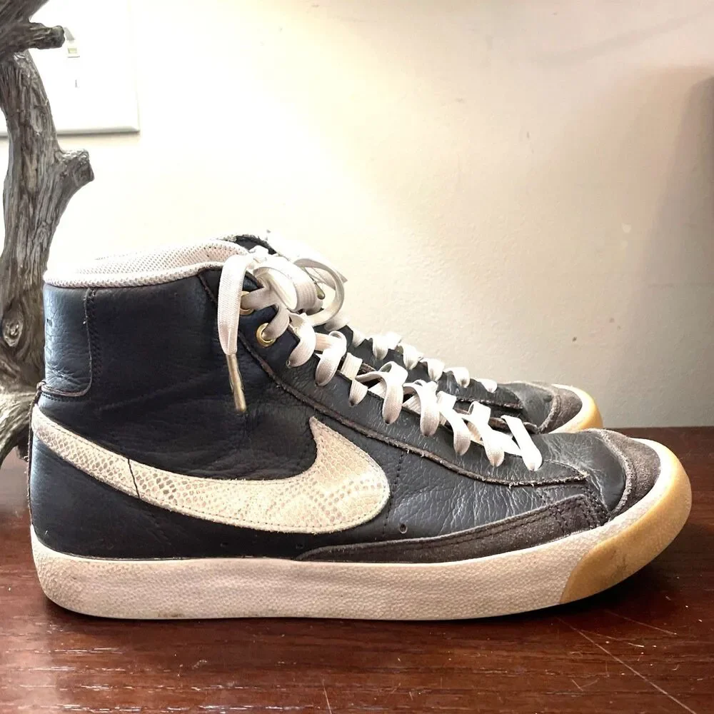 Nike Blazer '77 Mid Leather Lace-Up Men's Velvet Brown Gum DC1706-200 Sz 10